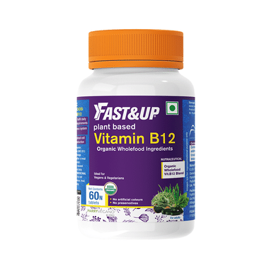 Fast&Up Plant Based Vitamin B12 with Organic Ingredients Vegan Tablet