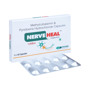 Nerveheal Capsule With Methylcobalamin & Pyridoxine Hydrochloride