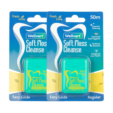 Wellvart Soft Dental Floss Cleanse Fresh Lime  Fresh Lime