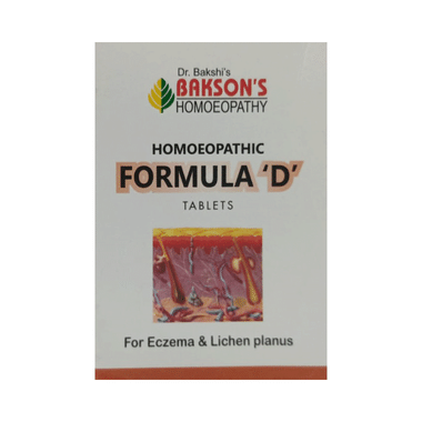 Bakson's Homeopathy Homoeopathic Formula 'D' Tablet