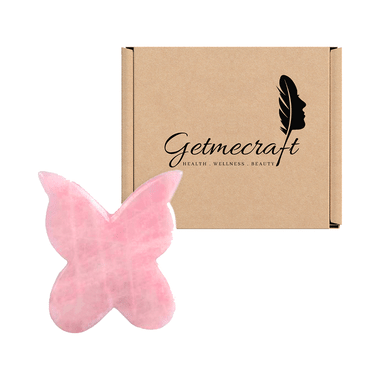 Get Me Craft Butterfly Rose Quartz Gua Sha Facial Tool