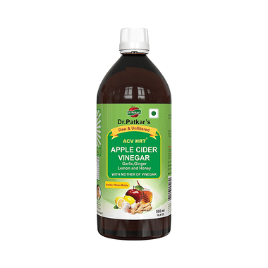 Dr. Patkar's Apple Cider Vinegar With Garlic, Ginger, Lemon And Honey | Raw & Unfiltered For Weight Loss