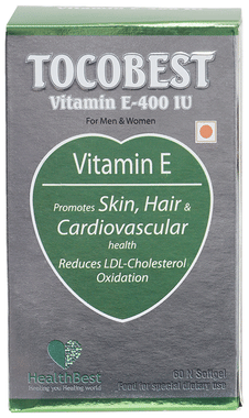 HealthBest Tocobest Vitamin E 400IU Softgel HealthBest Tocobest Vitamin E 400IU Softgel