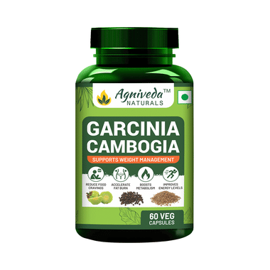 Agniveda Naturals Garcinia Cambogia Veg Capsules