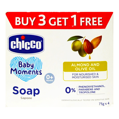 Chicco Baby Moments Soap 75g Buy 3 Get 1 Free