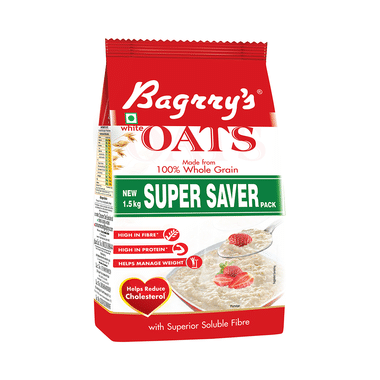 Bagrry's White Oats For Weight Management & Cholesterol Reduction