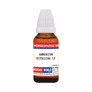 Dr. Majumder Homeo World Ammonium Nitricum Dilution(30ml Each) 12