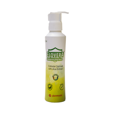 Elovera Moisturizing Body Wash With Colloidal Oatmeal & Aloe Extract | For Dry & Sensitive Skin | Paraben Free