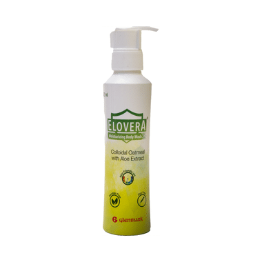 Elovera Moisturizing Body Wash with Colloidal Oatmeal & Aloe Extract | For Dry & Sensitive Skin | Paraben Free