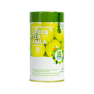 18 Herbs Organics Green Tea Bag (1.25gm Each) With Amla