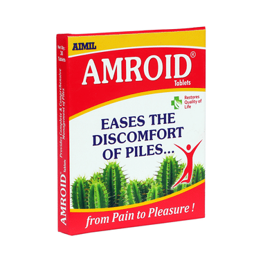 Aimil Amroid Tablet Eases Constipation & Discomfort Of Piles