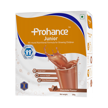 Prohance Junior Formula For Kids' Immunity, Growth & Brain Development | Flavour Refill Chocolate