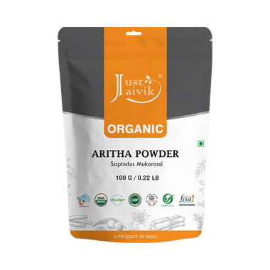 Just Jaivik Organic Aritha Powder