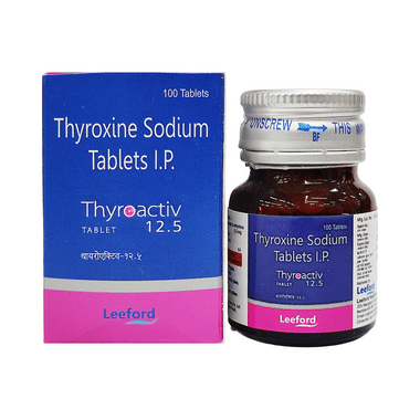थाइरोक्टिव 12.5mcg टैबलेट