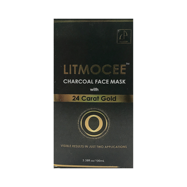 Litmocee Charcoal Face Mask With 24 Carat Gold