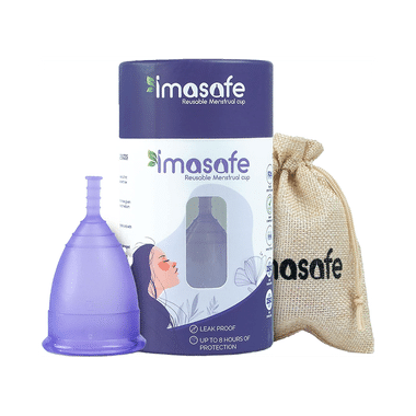 Imasafe Reusable Menstrual Cup Purple Large