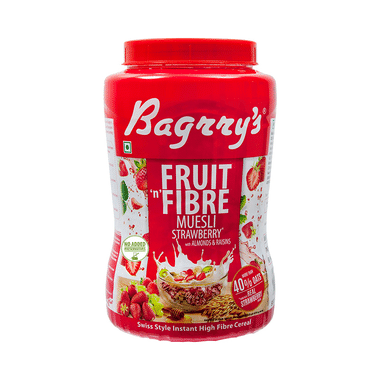 Bagrry's Fruit 'n' Fibre Muesli Strawberry With Almonds & Raisins