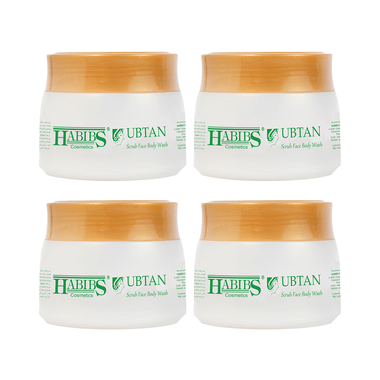 Habibs Ubtan Scrub Face Body Wash Powder (100gm Each)