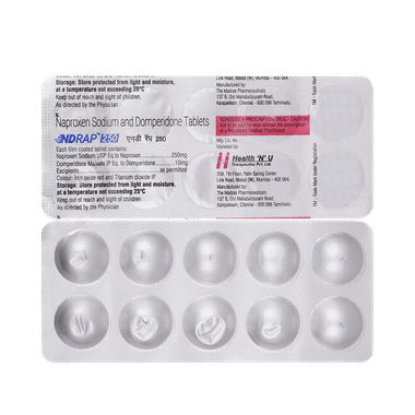 Ndrap 250mg/10mg Tablet