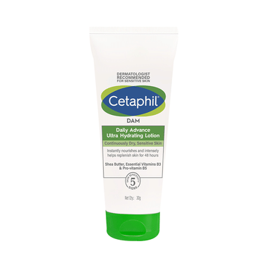 Cetaphil DAM Daily Advance Ultra-Hydrating Lotion | For Continuously Dry, Sensitive Skin
