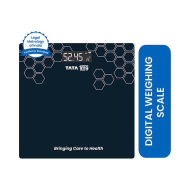Digital Weighing Scale | Legal Metrology of India Stamped | Precise Weight Machine | by Tata 1mg
