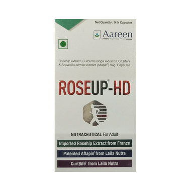 Roseup-Hd Veg Capsule with Rosehip, Curcuma Longa & Boswellia Serrata