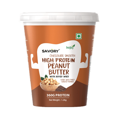Savory High Protein Peanut Butter with Added Whey Chocolate Smooth
