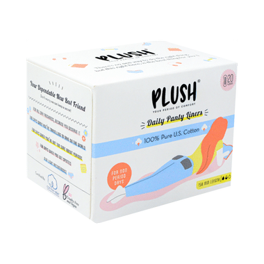 Plush 100% U.S Pure Cotton Daily Panty Liner