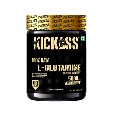 Kickass 100% Raw L-Glutamine 5000mg Powder Unflavored