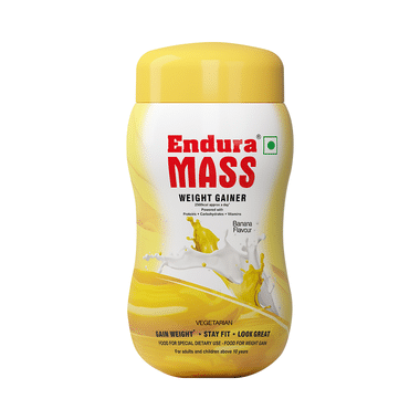 Endura Mass Weight Gainer to Stay Fit | For Adults & Children Above 10 Years | Flavour Banana