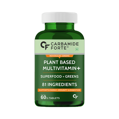 Carbamide Forte Plant Based Multivitamin With Superfoods & Greens | For Energy, Immunity & Digestion