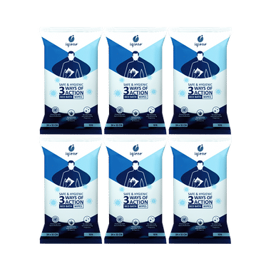 Igiene Safe & Hygienic Bed Bath Wipes (10 Each)