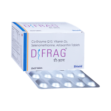 Dfrag Tablet With Coenzyme Q10, Vitamin D3, Selenomethionine & Astaxanthin