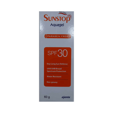 Sunstop Aquagel SPF 30 Gel Paraben Free