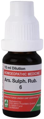 ADEL Ars. Sulf Rub. Dilution 6 ADEL Ars. Sulf Rub. Dilution 6