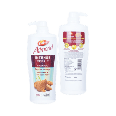 Dabur Almond Shampoo | For Nourished & Smooth Hair | Helps In Hair Strenghtening, Nourishment