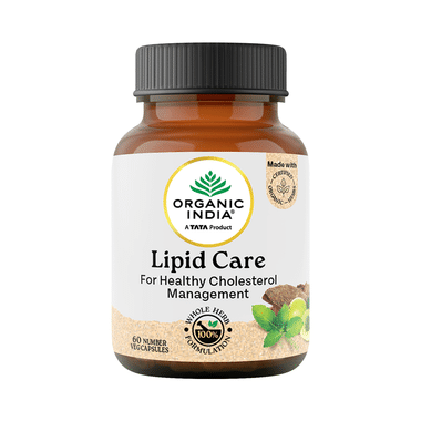 Organic India Lipid Care Veg Capsule | Supports Healthy Cholesterol