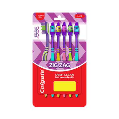 Colgate ZigZag Soft Bristle Toothbrush