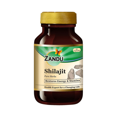 Zandu Shilajit Capsule for Energy & Stamina