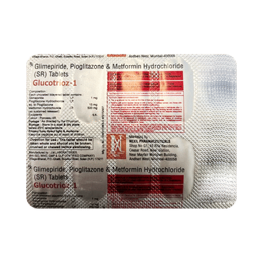 Glucotrioz 1 Tablet SR
