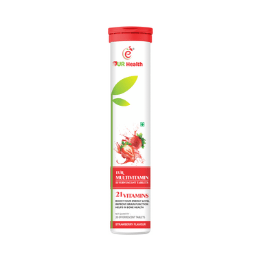 Eur Health Multivitamin Strawberry Effervescent Tablet