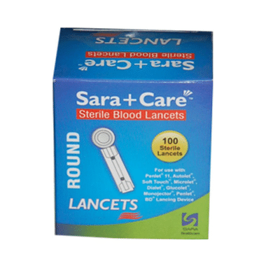 Sara+Care Plastic Needle Lancets (Only Lancets) Round