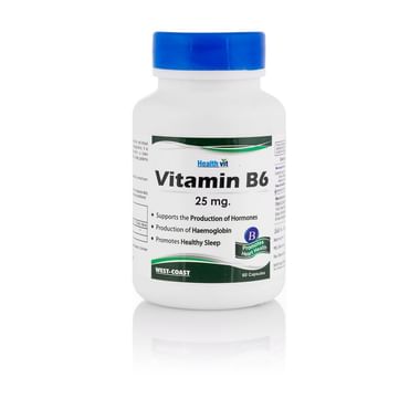 HealthVit Vitamin B6 25mg  Capsule