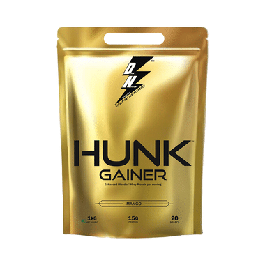 Divine Nutrition Hunk Gainer Powder Mango