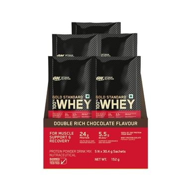 Optimum Nutrition (ON) Gold Standard 100% Whey Protein Isolate | Powder For Muscle Recovery | Flavour Double Rich Chocolate