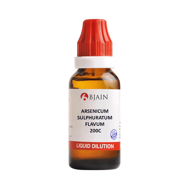 Bjain Arsenicum Sulphuratum Flavum Dilution 200C