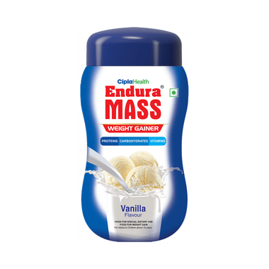 Endura Mass Weight Gainer to Stay Fit | For Adults & Children Above 10 Years | Flavour Vanilla