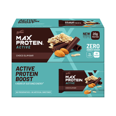 RiteBite Max Protein Active 20g Protein Bar Choco Slim