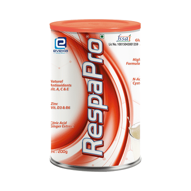 Evexia RespaPro With Ginger & NAC For Healthy Lungs | Flavour Vanilla Powder