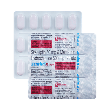 Zensita M 50mg/500mg Tablet